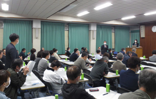 各区での本構想の説明会の様子